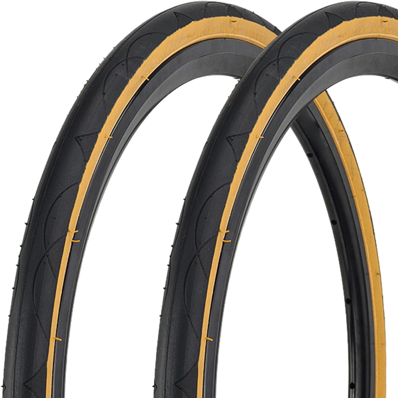 2pcs 20x1.10 (28-451) Opona Rowerowa Odporna na Przebicia, Lekka, 33 TPI, Boczna Ściana Brązowa, Ciśnienie 55-100 PSI dla Rowerów Miejskich