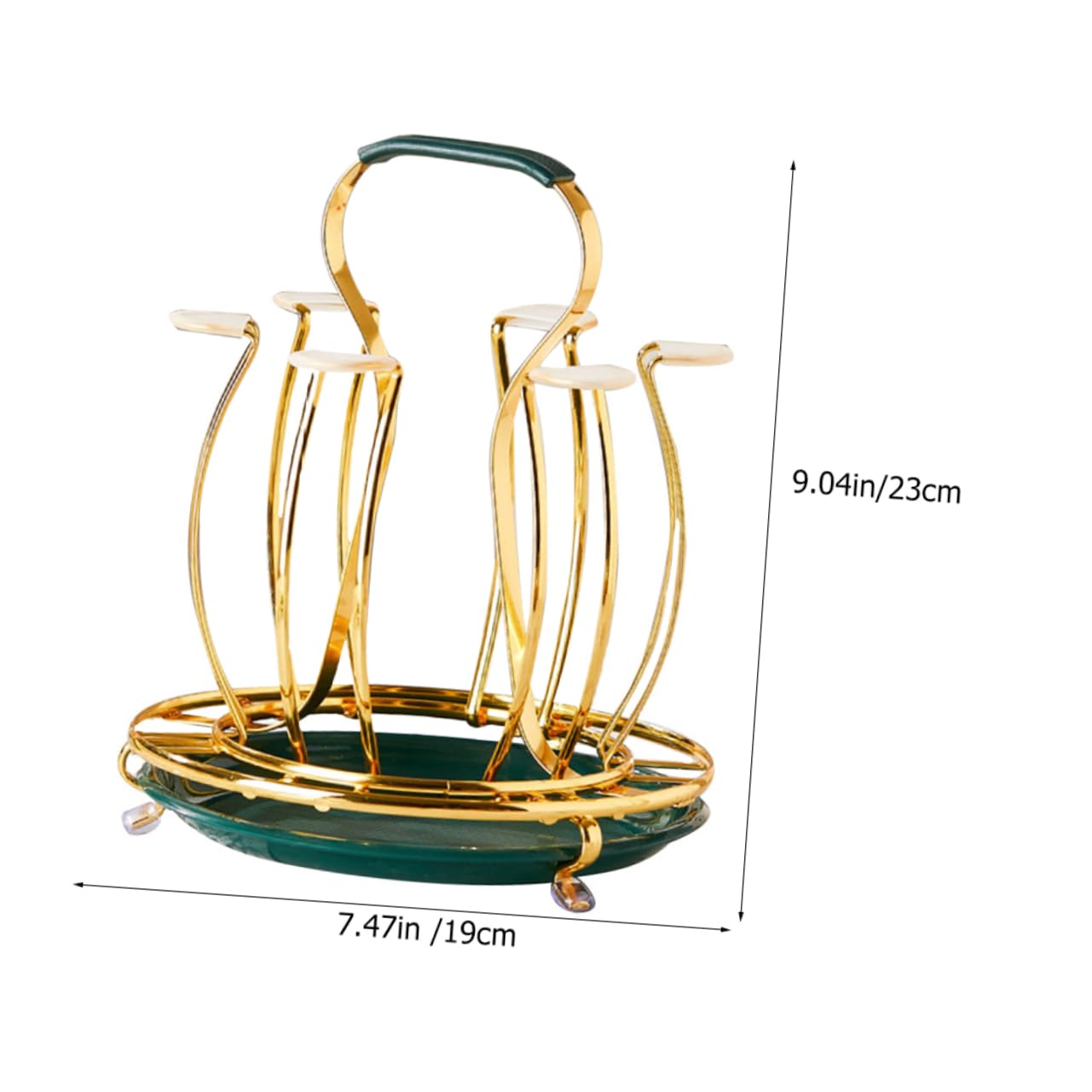 Levemolo Modern Iron Cup Bracket Kitchen Accessory for Quick Drying Tidy Storage