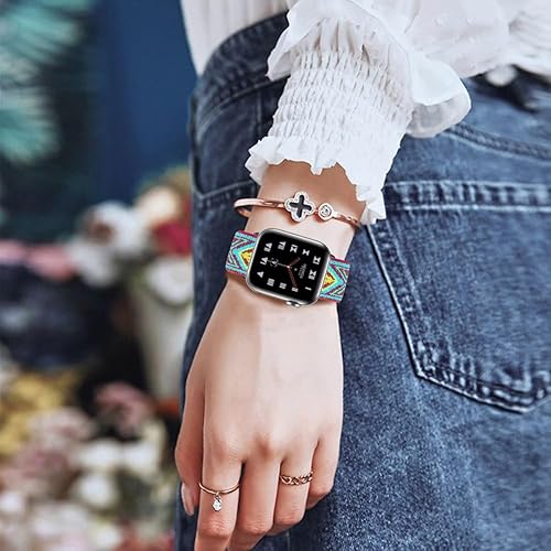 Miniatura 5 de HYZ Correas de Apple Watch de 1.732 pulgadas para mujeres compatibles con Apple Watch Band 1.496 in 1.575 in 1.614 in 1.654 in 1.732 in 1.772 in