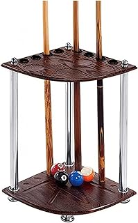 Soporte de Suelo para 8 Tacos de Billar, Color marrón, para exhibir Tacos de Billar en el Suelo, Ideal para Jugadores de Billar o Salas de Juego. Fácil de Montar. Soporte para Tacos de Billar.