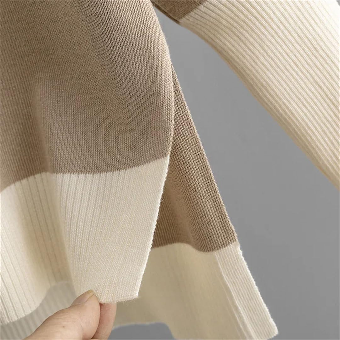 Maglione da donna con scollo a V Set di due pezzi Pullover Top allentati Abiti Chic Baggy Pantaloni della tuta a vita alta Vestito coreano