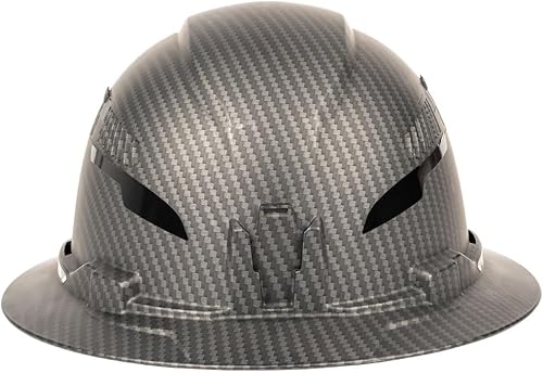 Miniatura 7 de Klein Tools 60626 - Casco duro, ala completa ventilada con diseño KARBN premium, casco duro tipo 1 clase C, suspensión de trinquete de 4 puntos