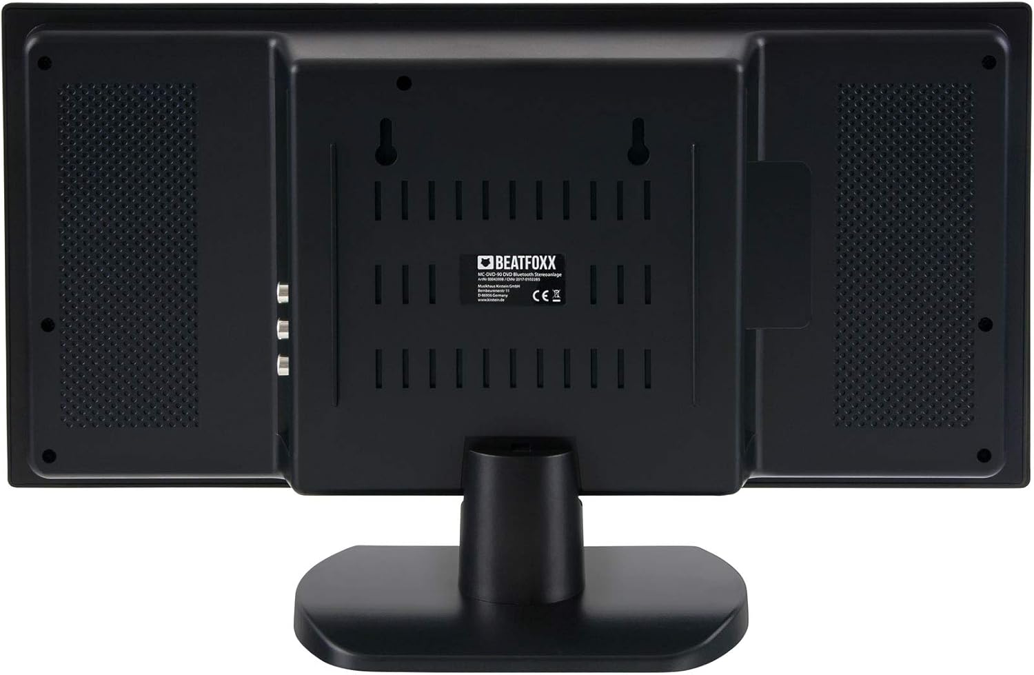 Rear view of Beatfoxx MC-DVD-90 stereo system