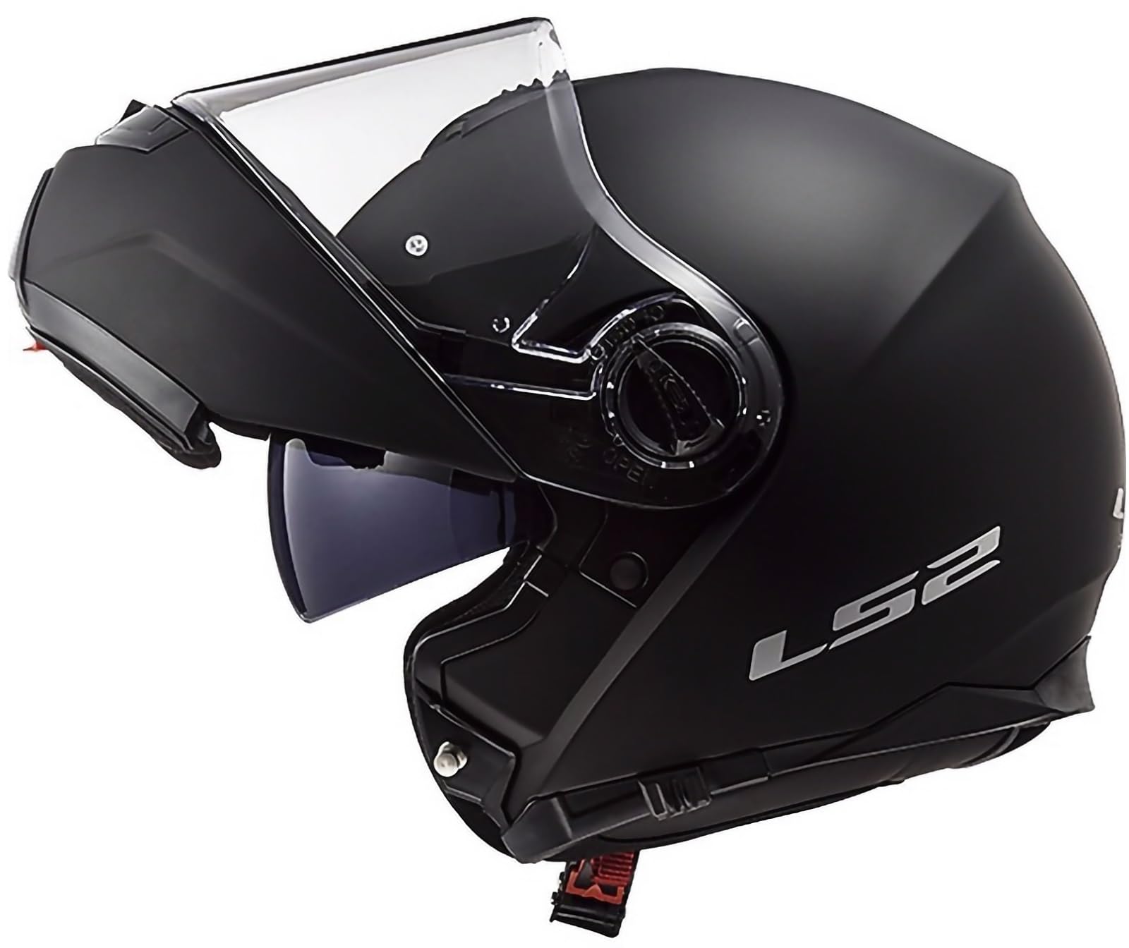 LS2, STROBE Modular Motorcycle Helmet Matt Black, XL : Amazon.com.be:  Automotive