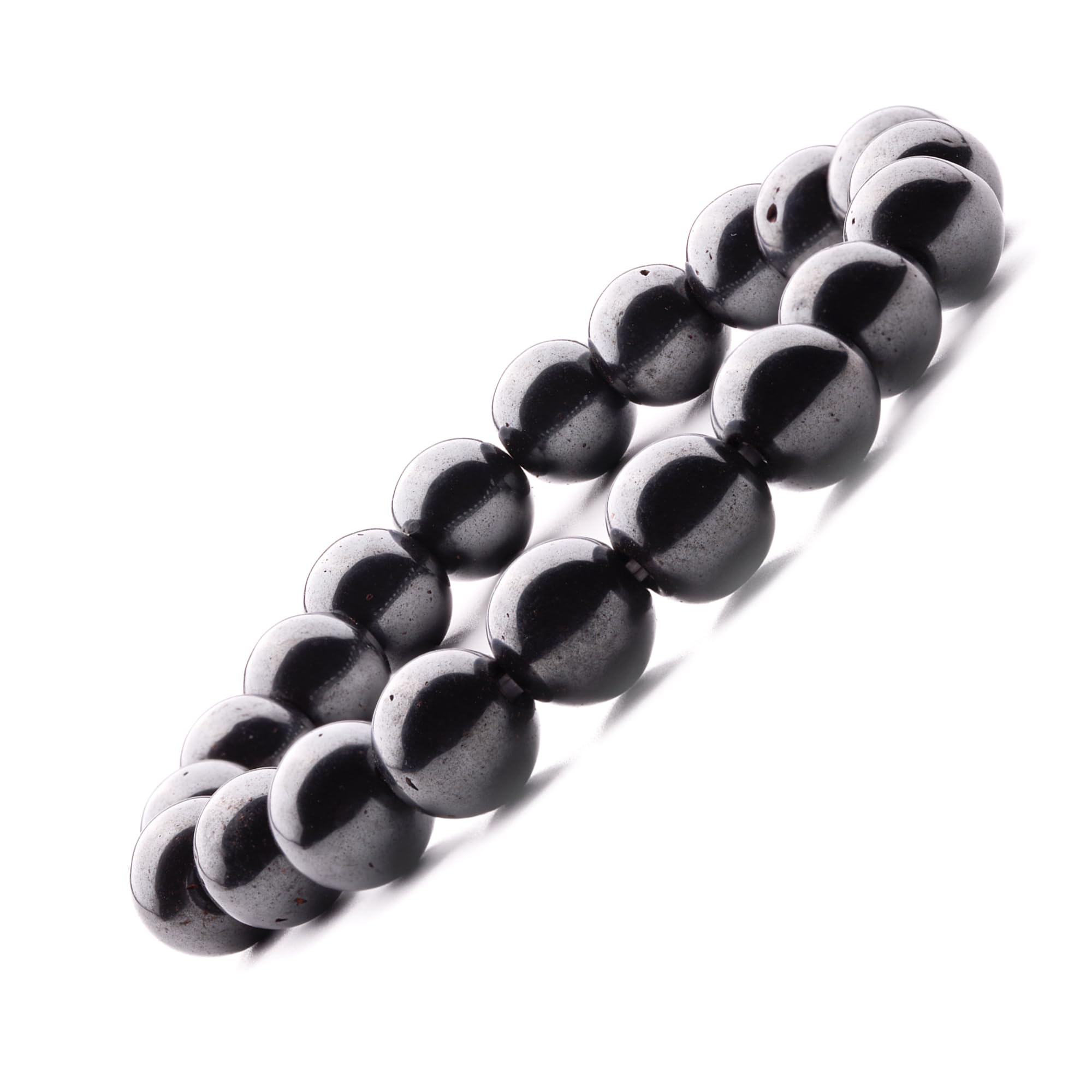 Plus Value Hematite Bracelet for Protection & Grounding Charm Crystal Bracelet for Men Women Boys and Girls (Beads Size: 10mm, Jute Bag) (B083KK5M72) Amazon Price History, Amazon Price Tracker