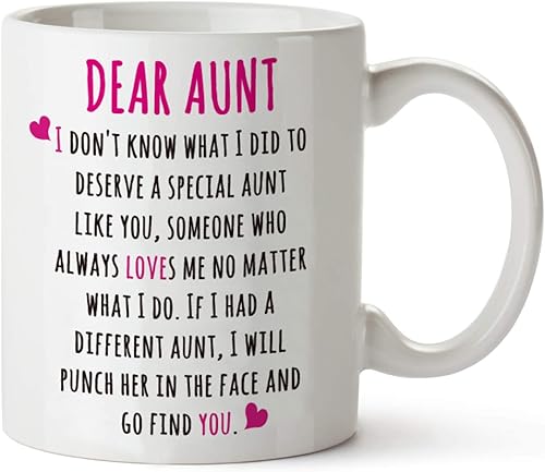 LOZACHE BAE - Taza de café para la tía, regalo de la mejor tía de parte de sobrino, divertida idea de regalo de cumpleaños para el día de la madre, disponible en Yaxa Guatemala