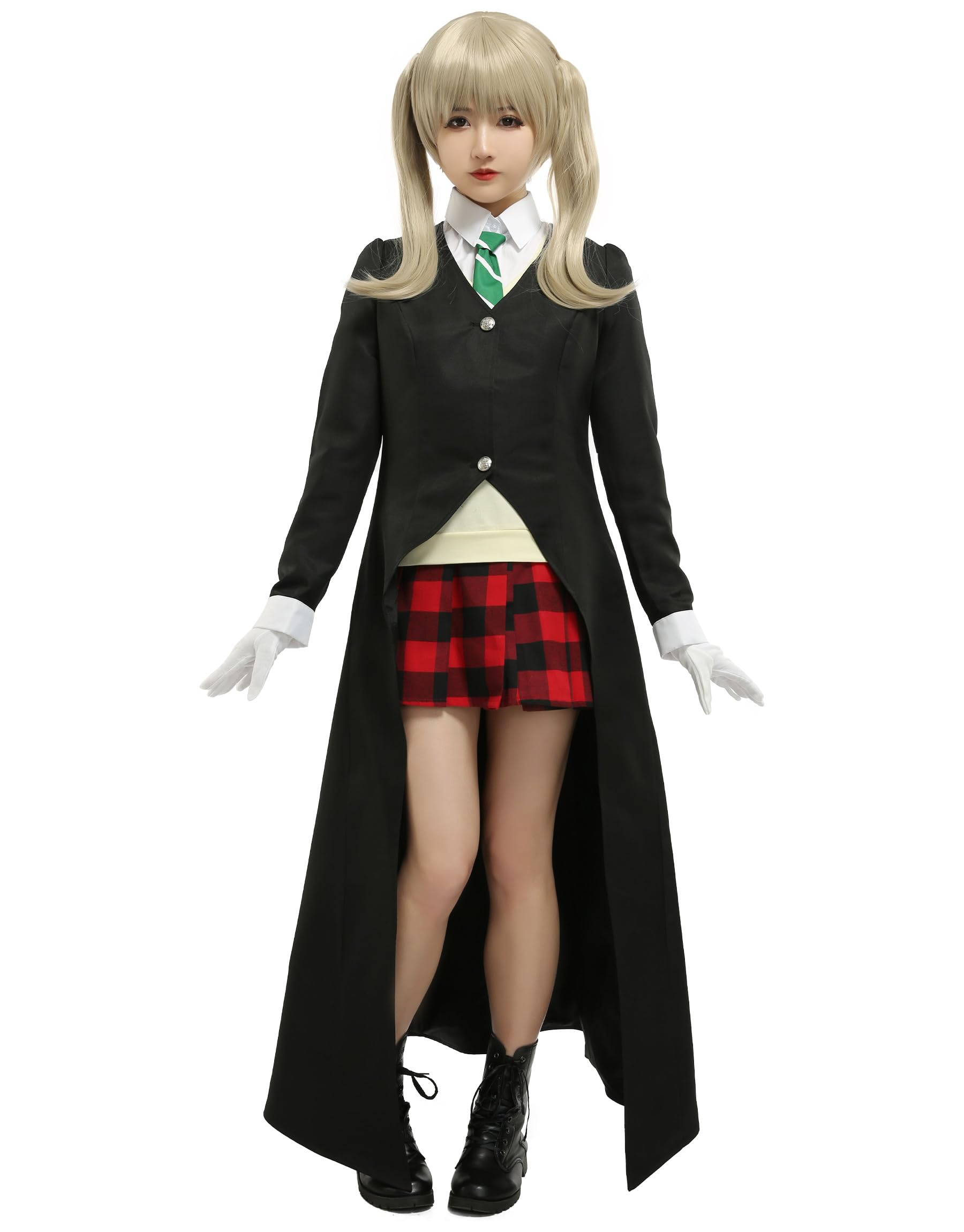 miccostumes Women's Anime Cosplay Costume Overcoat with Tie and Gloves