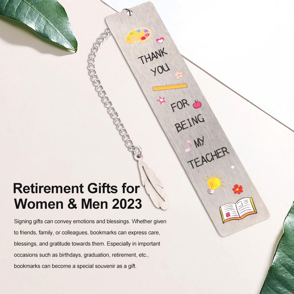 Ruhestands-Lesezeichen Aus Edelstahl – Persönliches Geschenk Für Lehrer, Kollegen & Pensionäre