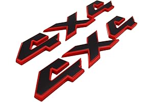 4x4 Emblem Badge for Ram 1500 2500 3500 Tailgate Fender, Blacked Out Ram 1500 Emblems