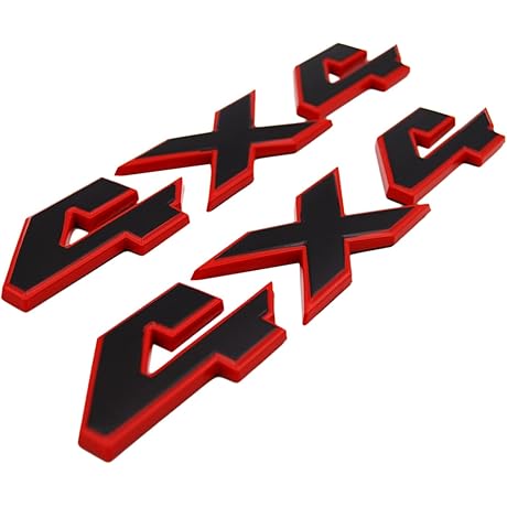 4x4 Emblem Badge for Ram 1500 2500 3500 Tailgate Fender, Blacked Out Ram 1500 Emblems