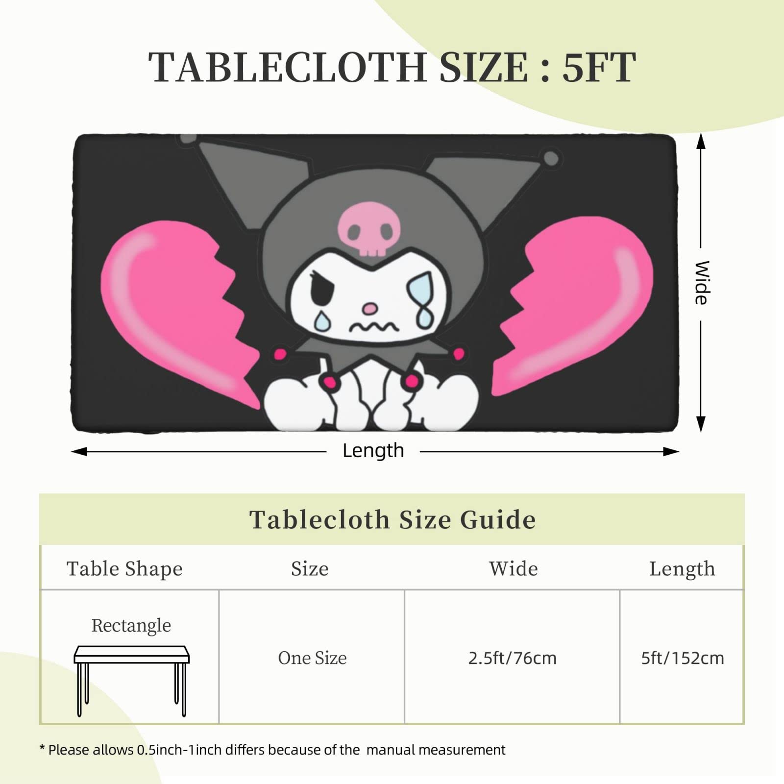 Amazon｜テーブルクロス クロミ ちゃん 食卓カバー 桌布 テーブル