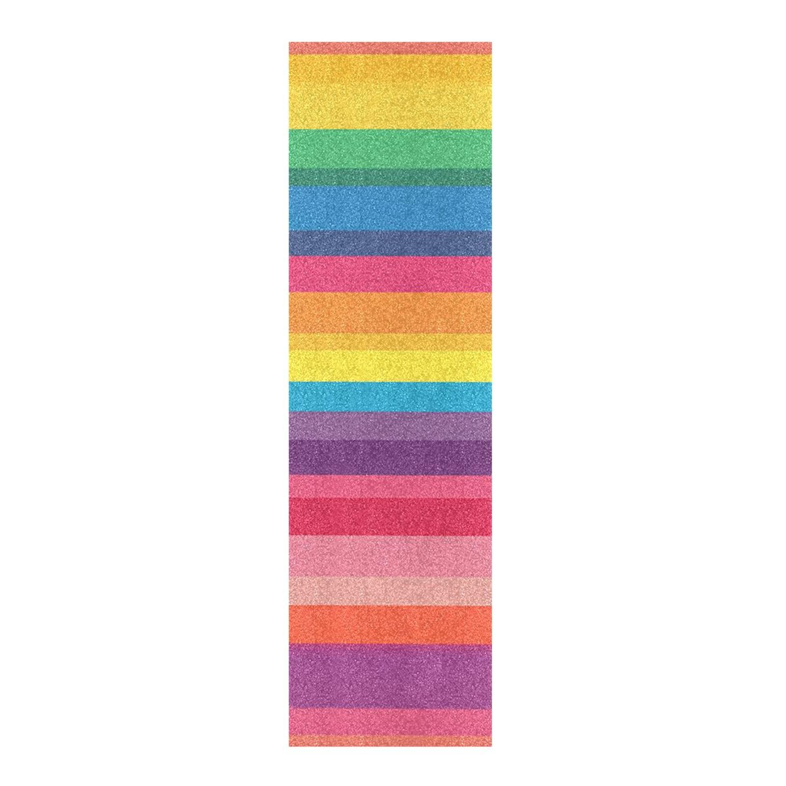 CEBUGI Horizontal Stripes Skateboard Grip Tape 33x9in Waterproof Tear-Proof Longboard Grip Tape Bubble Free Non-Slip Scooter Grip Tape for Girls Boys