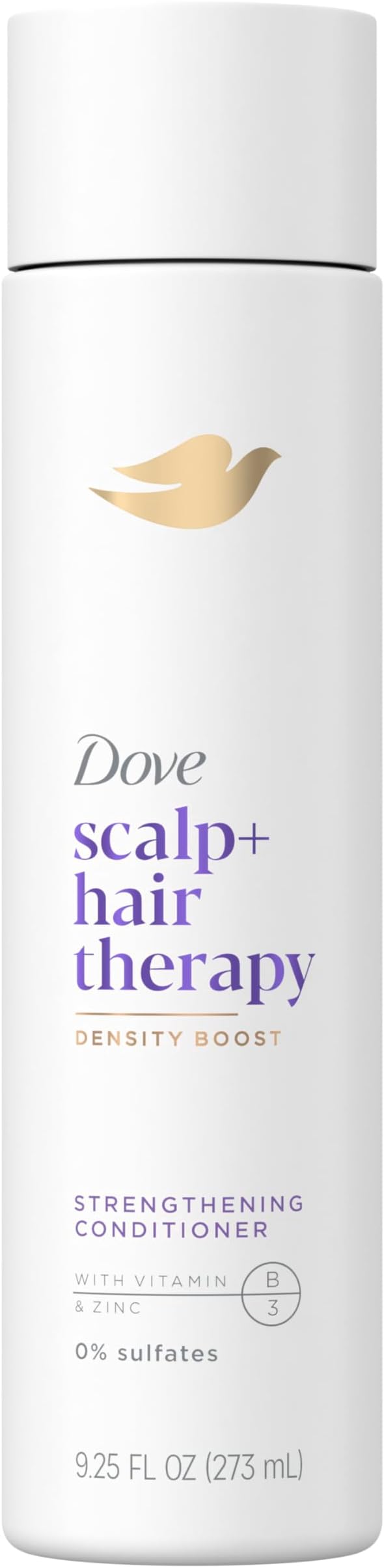 Density Boost Strengthening Conditioner Scalp + Hair Therapy for protecting against premature breakage, with Vitamin B3, Zinc and 0% sulfates, 9.25 oz