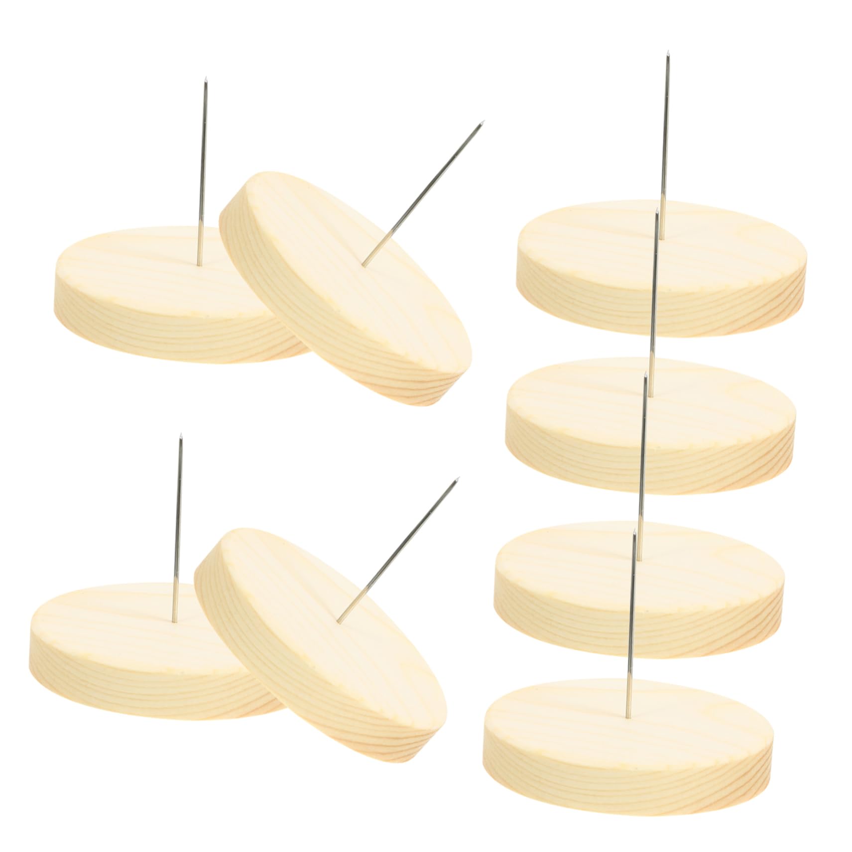 HOODANCOS Needle Felting Doll Display Stand Set 8pcs Large Stands Wooden Base Doll Showcase Holder