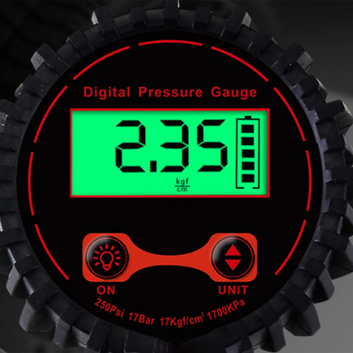 Indicador de presión de neumáticos 200PSI Indicador de presión de neumáticos Inflador Mandril de Aire Compresor Indicador de inflado de Alta precisión