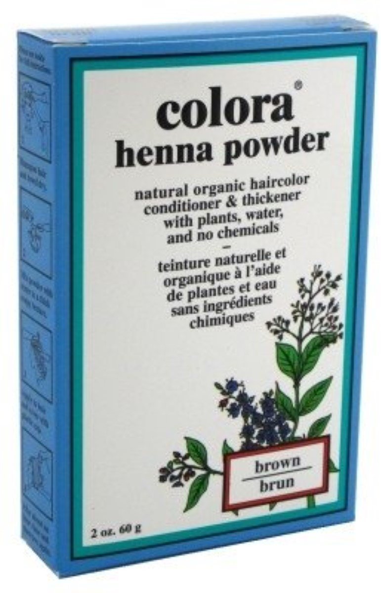 Colora Henna Powder Hair Color Brown, 2 oz (Pack of 7)