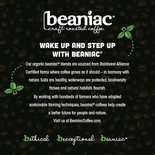 Miniatura 8 de beaniac Cápsulas de café orgánico completo en tostado francés, tostado oscuro, cápsulas de café compostables K Cup, café arábica orgánico