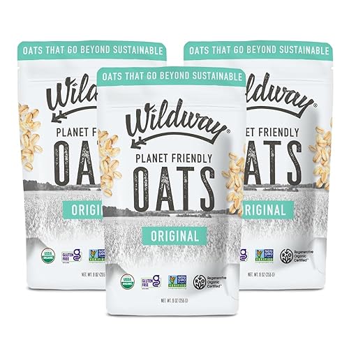 Vista 9 de Wildway Avena enrollada orgánica, sin gluten, sin glifosato, cereales de desayuno proteico a base de plantas, aperitivos con avena orgánica
