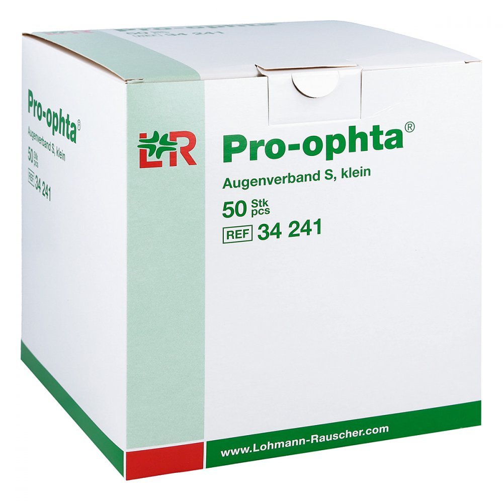 Lohmann & Rauscher 34228 opatrunki na oczy Pro Ophta S, małe (opakowanie 50 szt.)