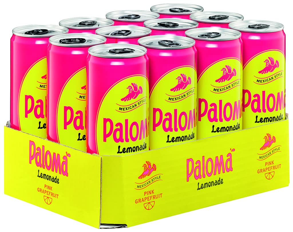 Paloma Pink Grapefruit Lemonade mit Kohlensäure, 12er Pack, EINWEG (12x 330ml)