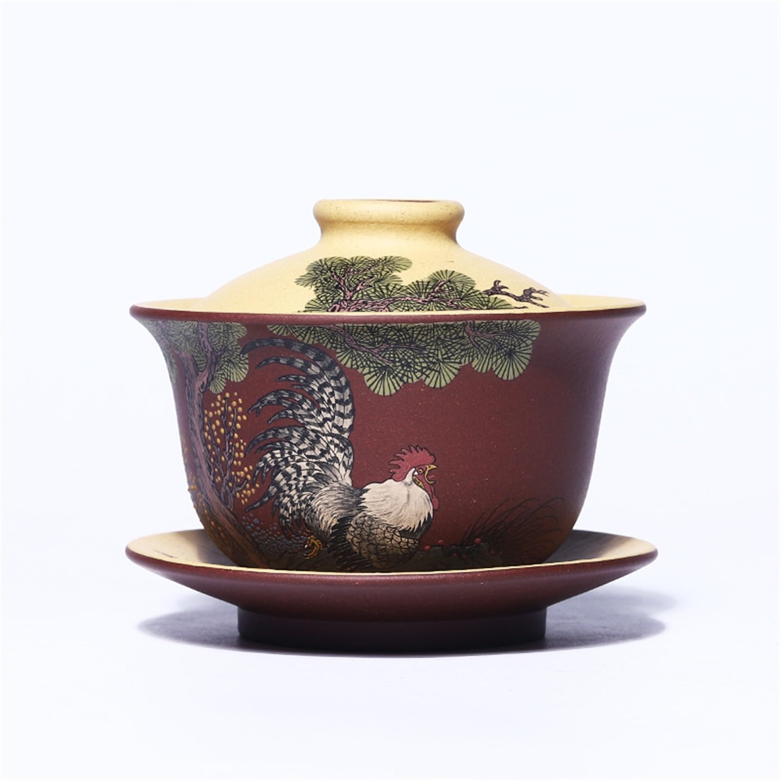 FEDIMA Tea Infuser Dragon Auspicious Cloud Tea Cup Gold Painted Master Cup Crystal Transparent Glass Tea Cup Zen Tea Cup