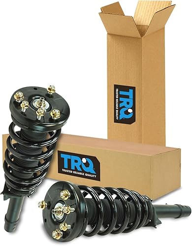 Miniatura 36 de TRQ - Conjunto de puntal delantero y resorte helicoidal (lados del conductor y del pasajero), para auto