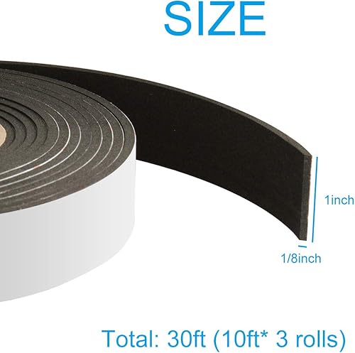 Miniatura 3 de Cinta de sellado de hule espuma para aislamiento de puertas y ventanas, para puertas