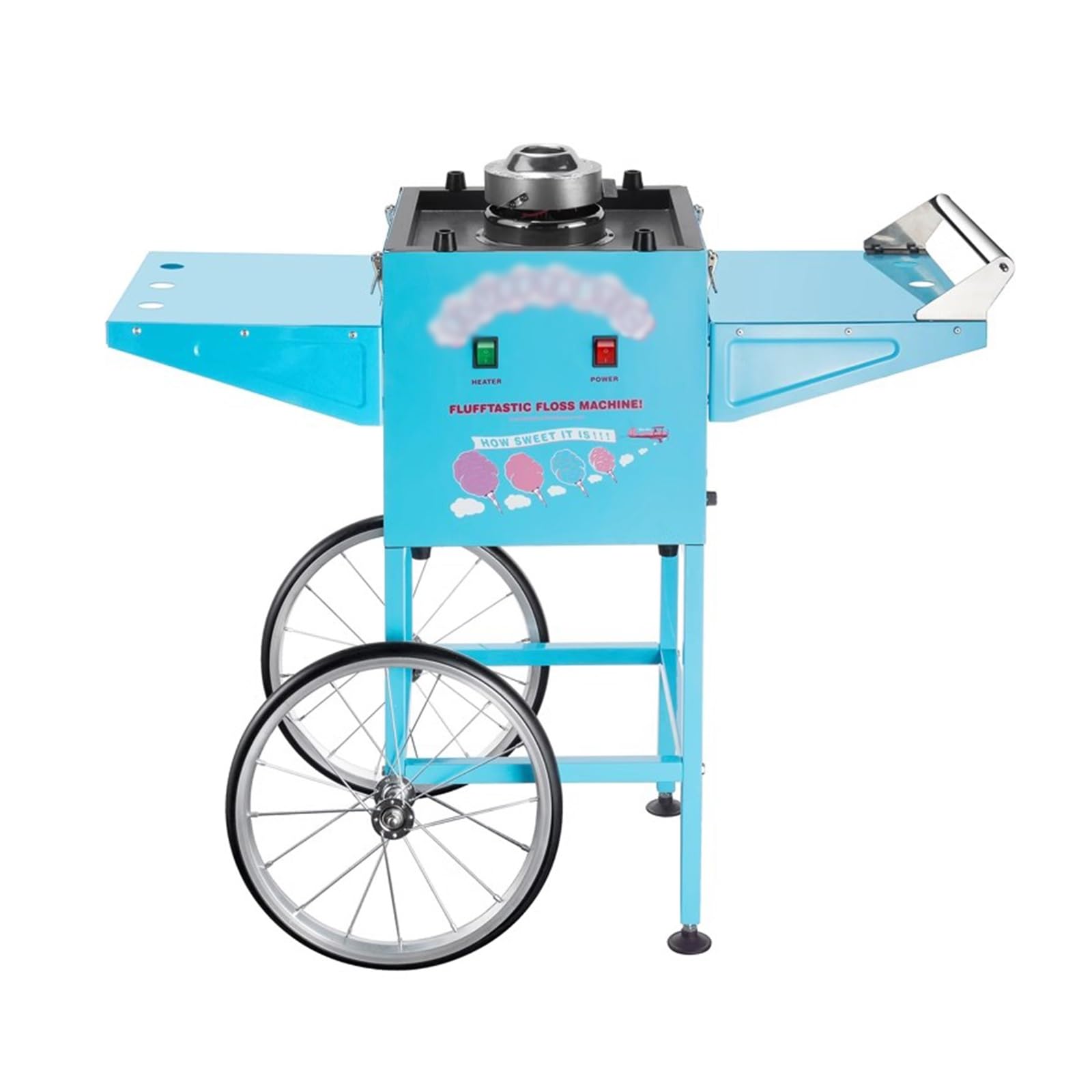 máquina de algodón de azúcar Máquina de algodón azúcar Completamente automática, máquina Estilo Puesto eléctrico Comercial, trefilado Alambre Carrito pequeño