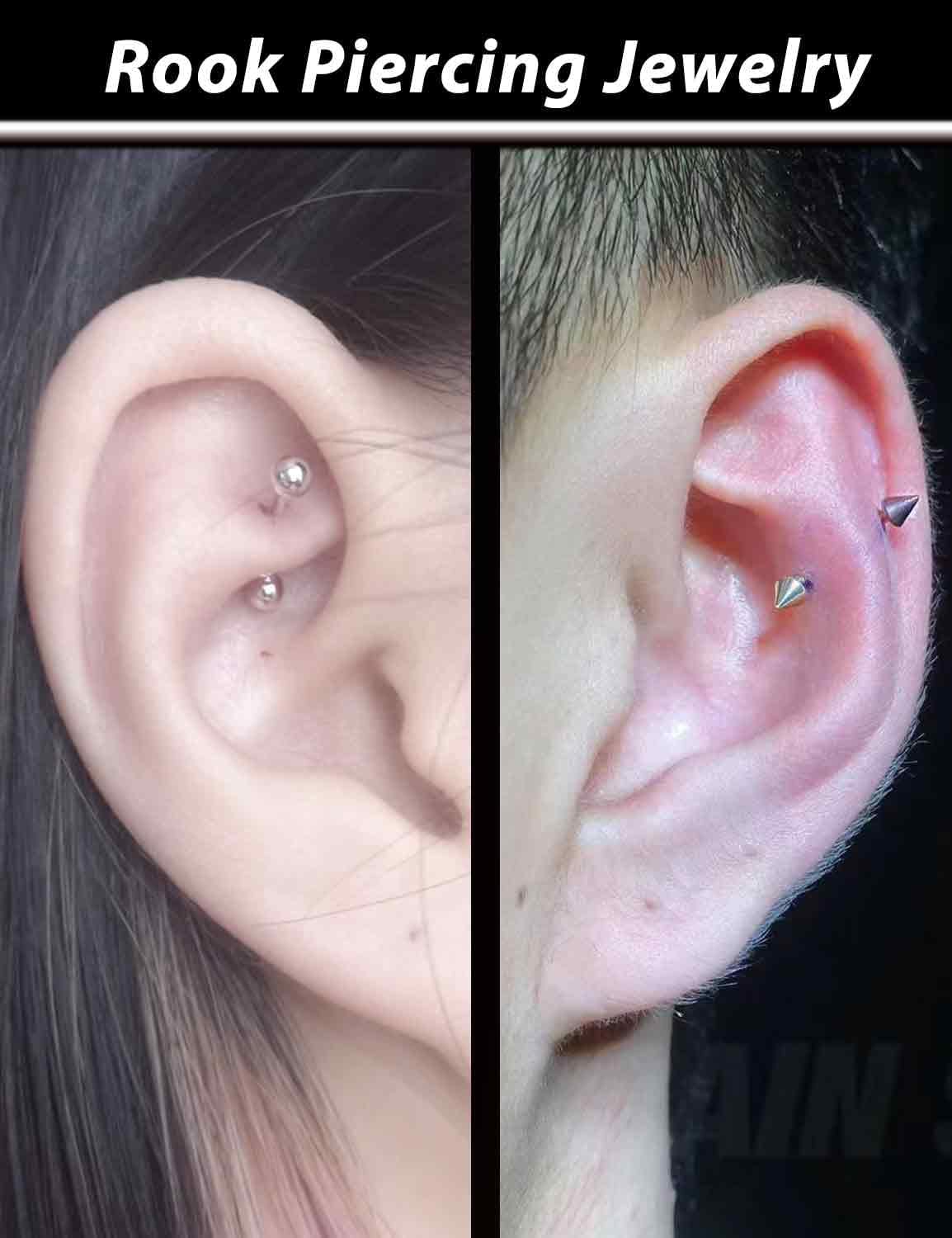 Oufksiyy Eyebrow Piercing Jewelry Surgical Steel Internal Thread Curved Barbell Tiny Eyebrow Ring Vertical Labret Lip Jewelry Ear Rook Small Belly Button Ring for Women Men 16g 6mm/8mm/10mm - Image 3