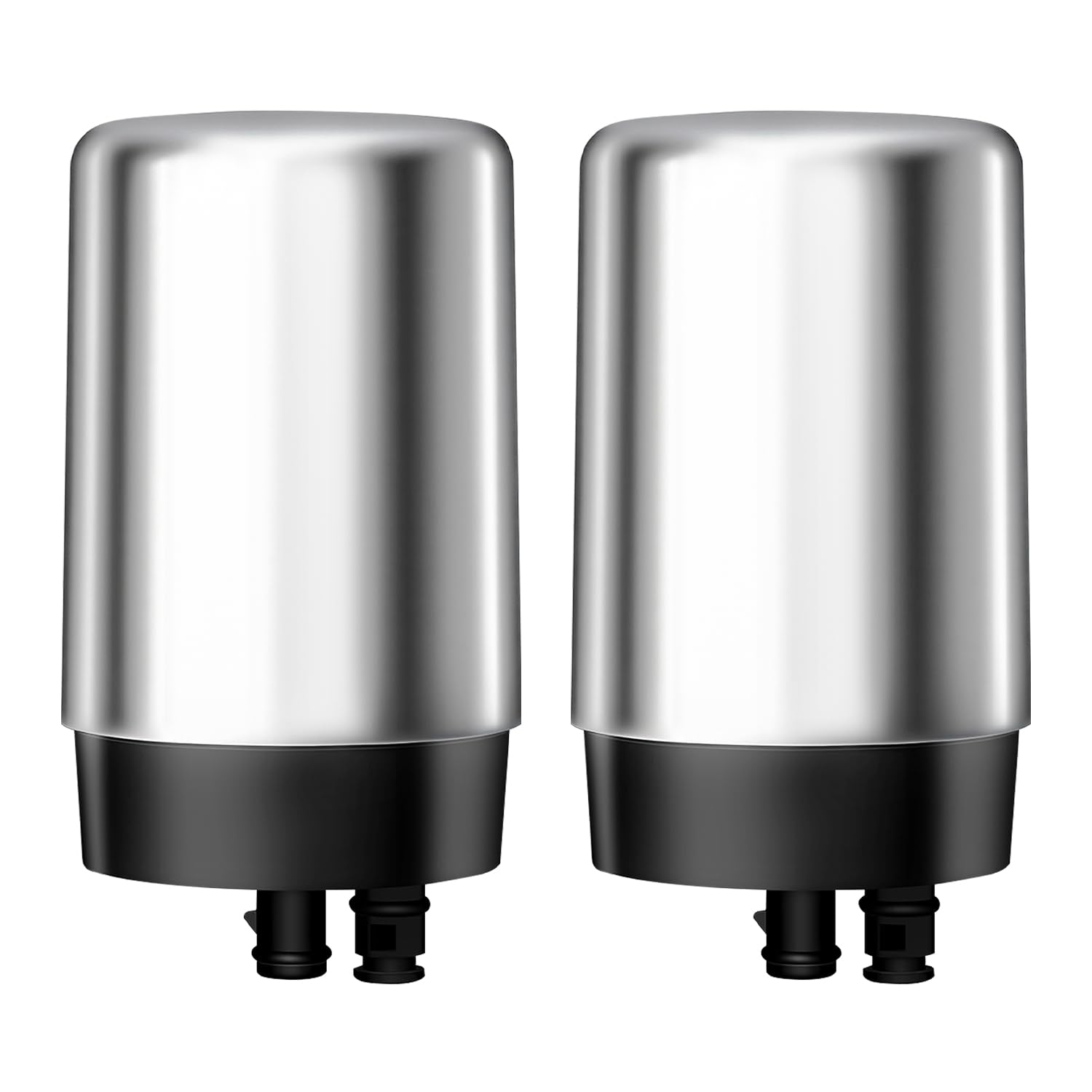 Filterlogic Faucets Filter Cartridge, Replacement for Brita® Filter, Brita® 36311 On Tap Water Filtration System, FR-200, FF-100, 100 Gallons, Chrome (2 Packs)