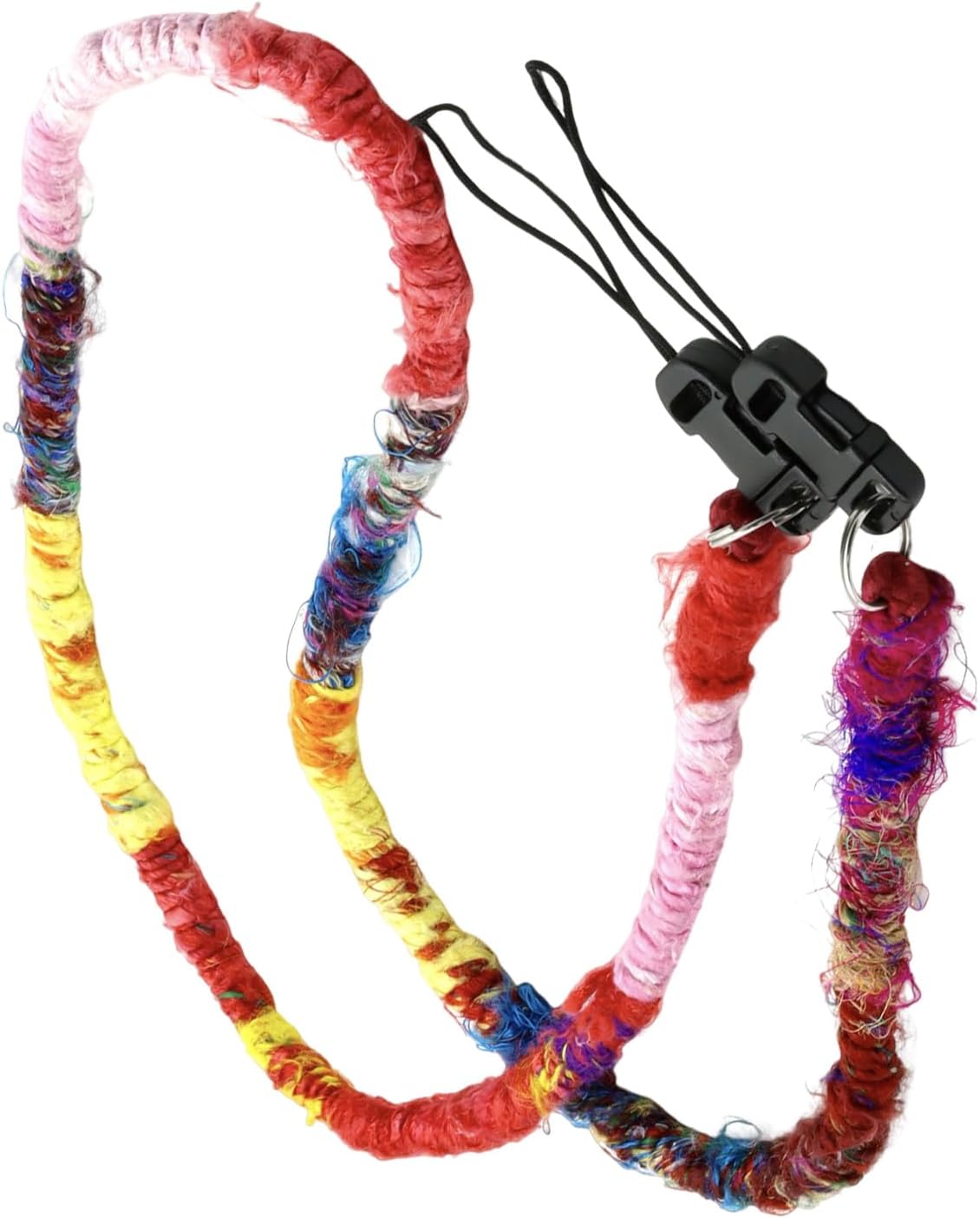 Multicolored Camera Belt for DSLR Digital Devices Soft Textured Fabric with Secure Metal Clamps Modifiable Shoulder Soft Camera Belt with Metal Clamps