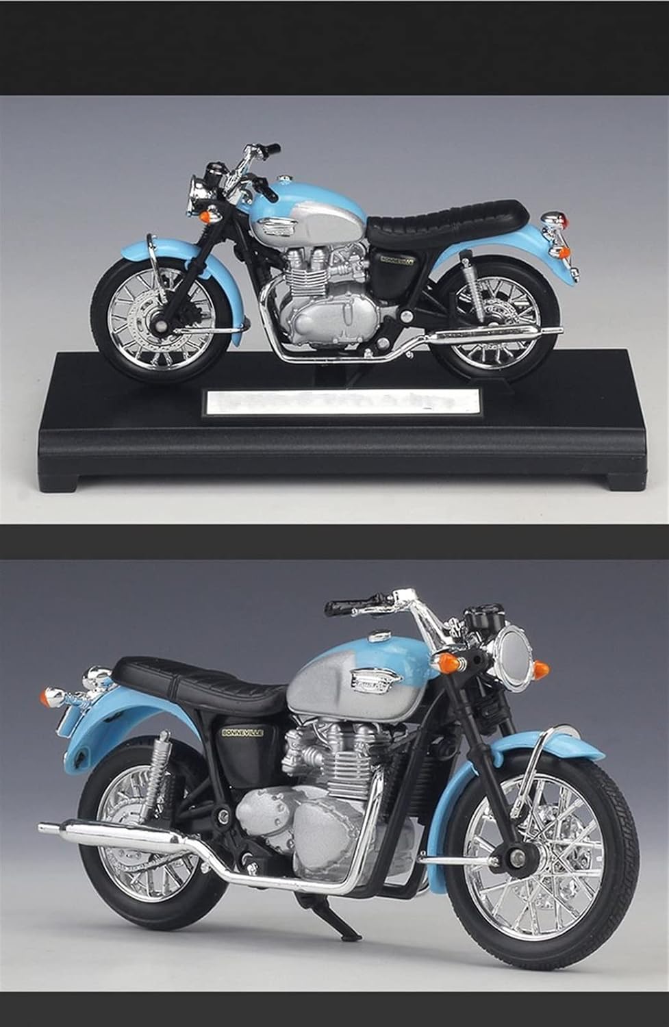 for Triumph 2002 Bonneville 1:18 Die-cast Vehicle Collector-Grade Motorcycle Model Gift Replica Car Display Piece Motorcycle Model