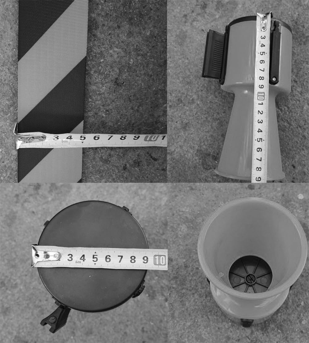 Cinta retráctil para rematar Conos de tráfico, Barrera de Seguridad retráctil para Conos de tráfico, solución Bloquear el tráfico y Las Zonas peatonales(5m(16.4ft))