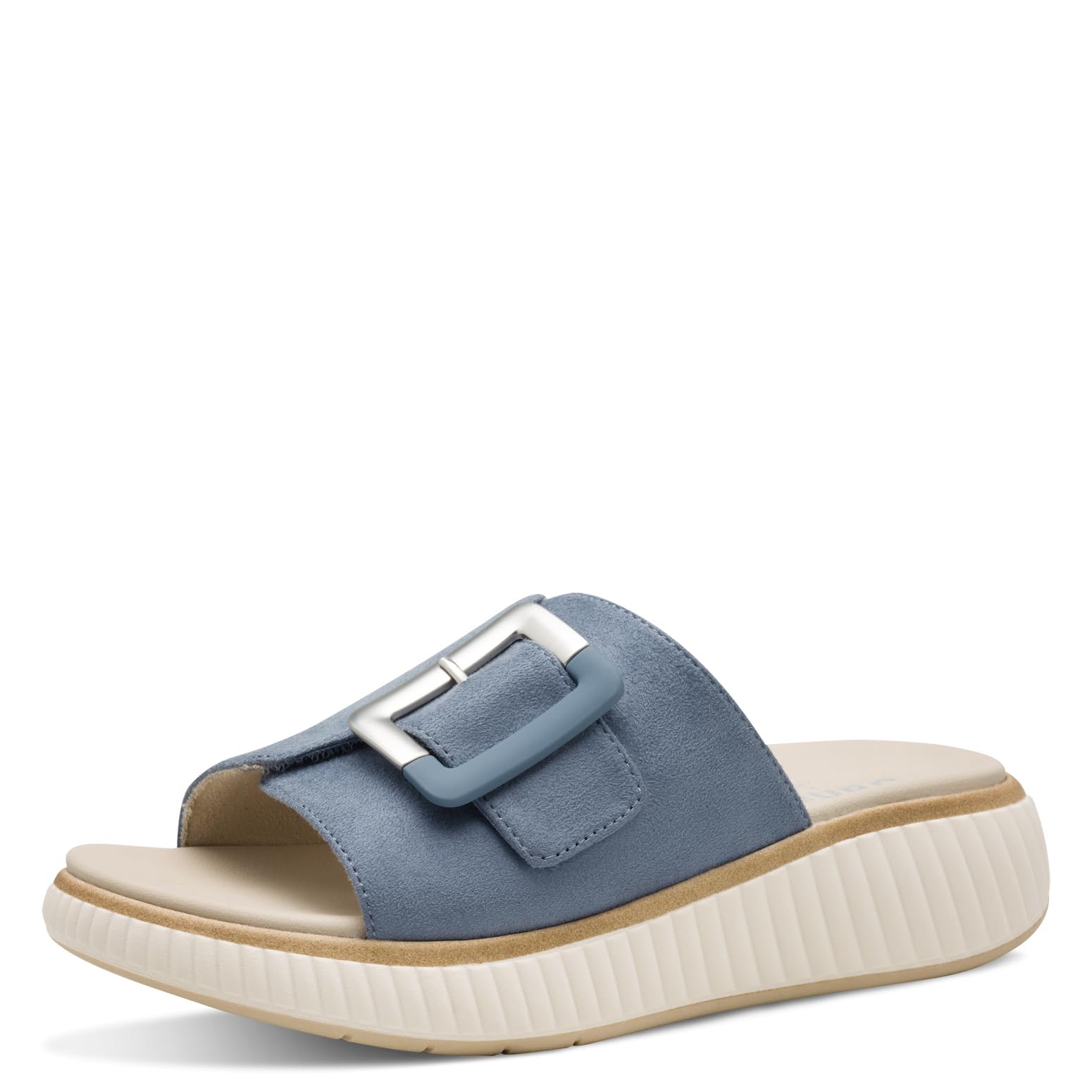 Jana Women’s Mules with Buckle Vegan, Denim, 6,5 UK