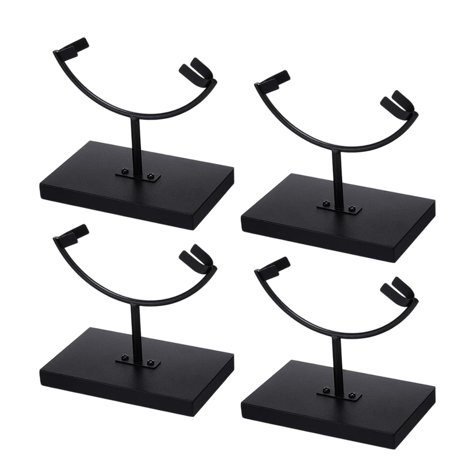 NEWFT Metal Arm Display Stand Easel with Base Holder for Crystal Balls Geode Rock Crystals Stone Stand Crystal Holder