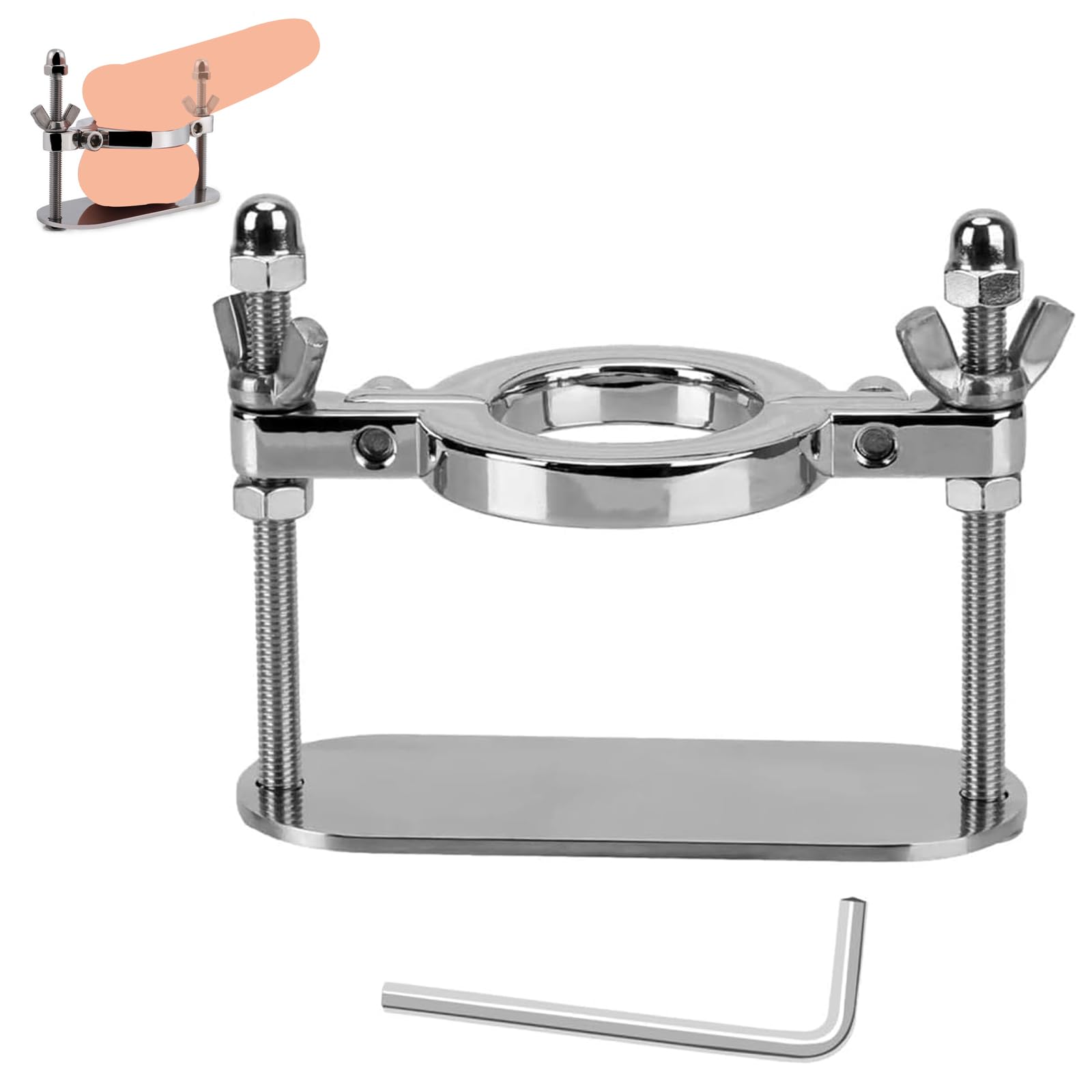 Tortura testicular Dispositivos Cbt Tortura con bolas Prensa testicular BDSM Picota Picota testicular Acero inoxidable Metal Pesas testiculares para hombres Juguetes BDSM Tortura dura Extrema Hombres