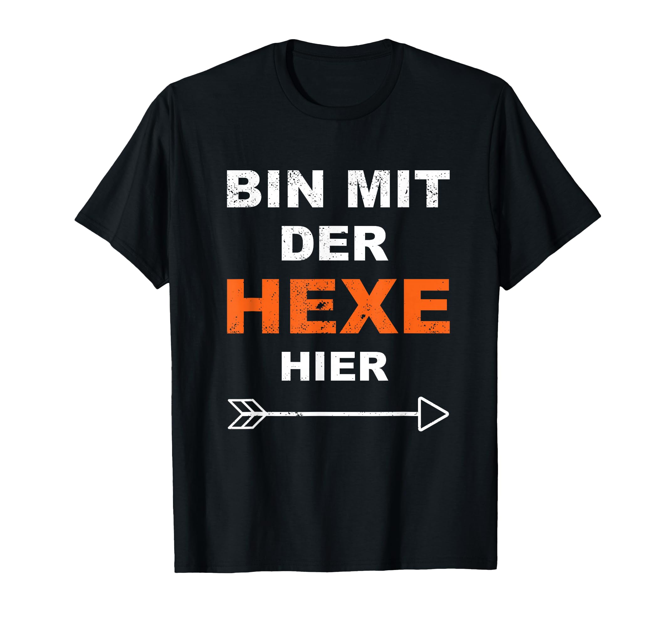 Bin mit der Hexe Lustiges Halloween T-Shirt