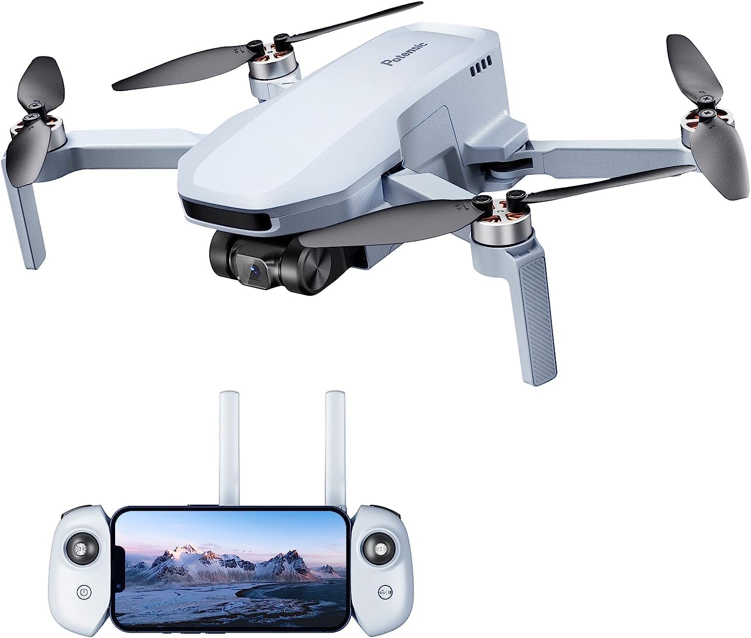 Potensic ATOM SE GPS Drone With 4K EIS Camera, Under 249g, 31 Mins Flight, 4KM FPV Transmission, Max Speed 16m/s, Auto Return, Lightweight and Foldable Drone for Adults
