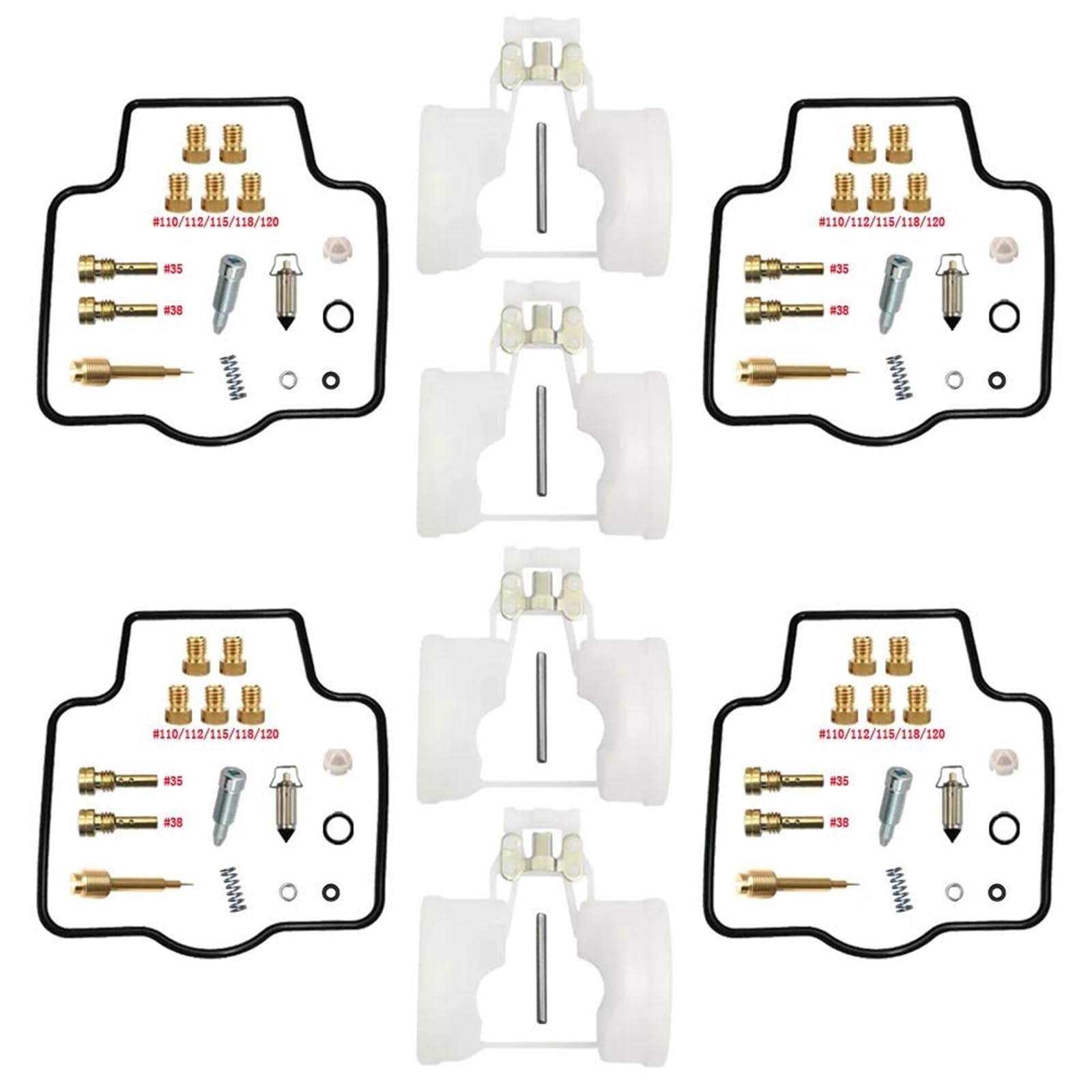 for Yamaha FZR 600 FZR600R 4JH 4MM 4MH 1994-1995 Carburetor Repair Kit Float Parts