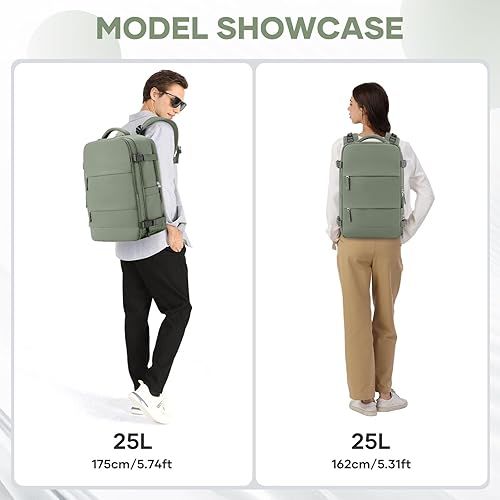 Miniatura 161 de coowoz Mochila de viaje grande para mujeres y hombres,Mochila de transporte,Mochila de senderismo impermeable para deportes al aire libre, Azul, 45