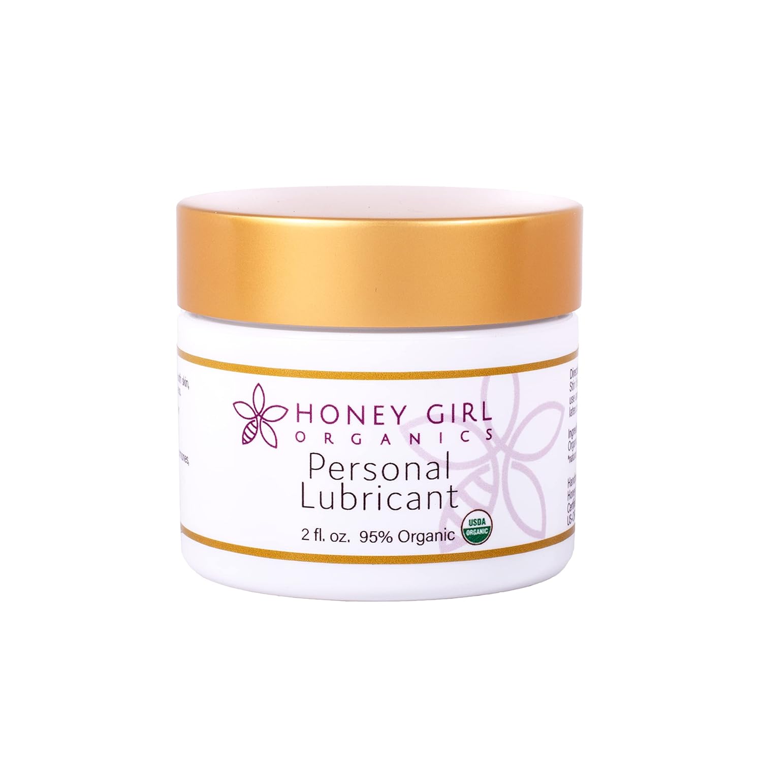 Honey Girl Organics Personal Lubricant, USDA Certified Organic Lubricant with Beeswax and EVOO (2 Oz) Honey Girl Organics Personal Lubricant, USDA Certified Organic Lubricant with Beeswax and EVOO (2 Oz)