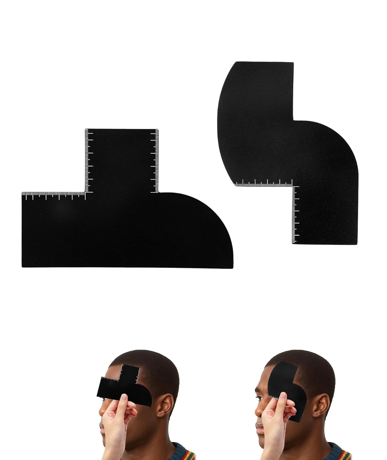 2Pcs Beard Shaper Tool Set, Enhancement Card for Barbers, Beard Grooming Kit Suitable for Professional Barber and DIY Beauty Enthusiast 2Pcs Beard Shaper Tool Set, Enhancement Card for Barbers, Beard Grooming Kit Suitable for Professional Barber and DIY Beauty Enthusiast