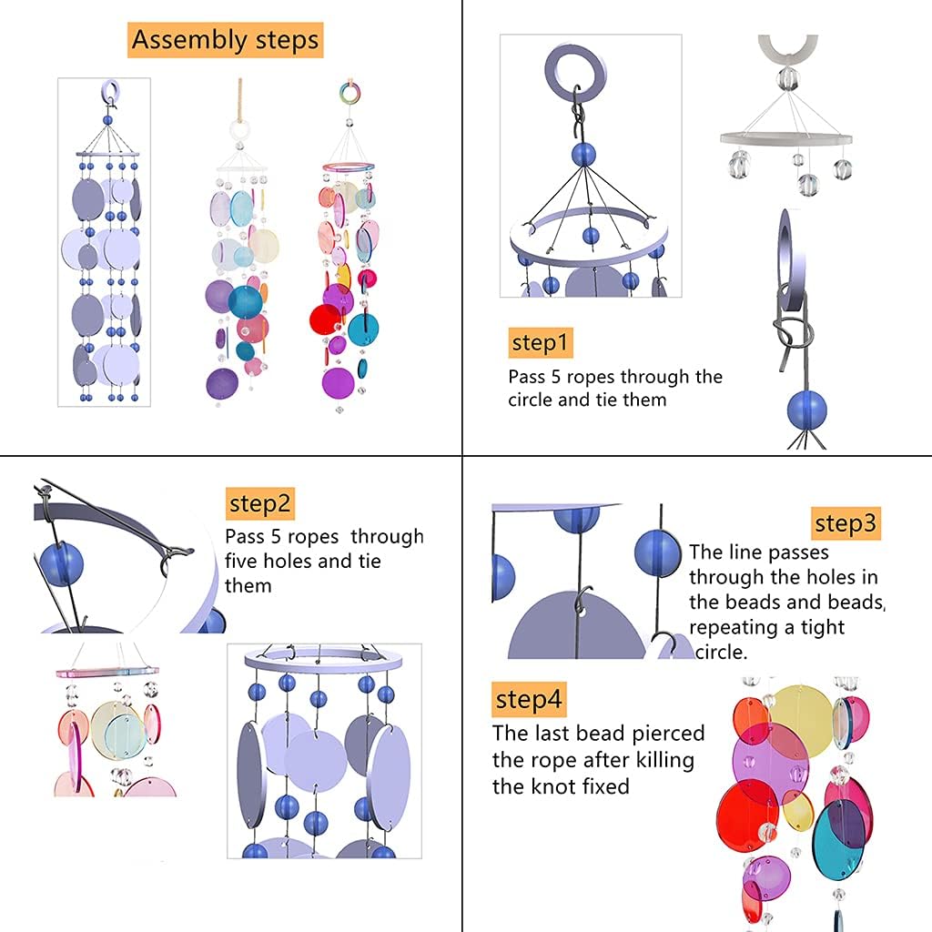 Wind Chimes Resin Silicone Molds Wall Hanging Windchimes Making Tool Resin Casting Molds for DIY Craft Home Decoration A# Silicone, 188x3.6mm/7.4x0.14in image 3