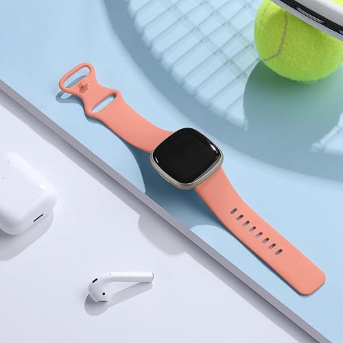 Vista 77 de Odbeai Compatible con correas Fitbit Sense y Sense2/Versa 3 y 4 bandas para mujeres y hombres, correa deportiva de repuesto suave, accesorios