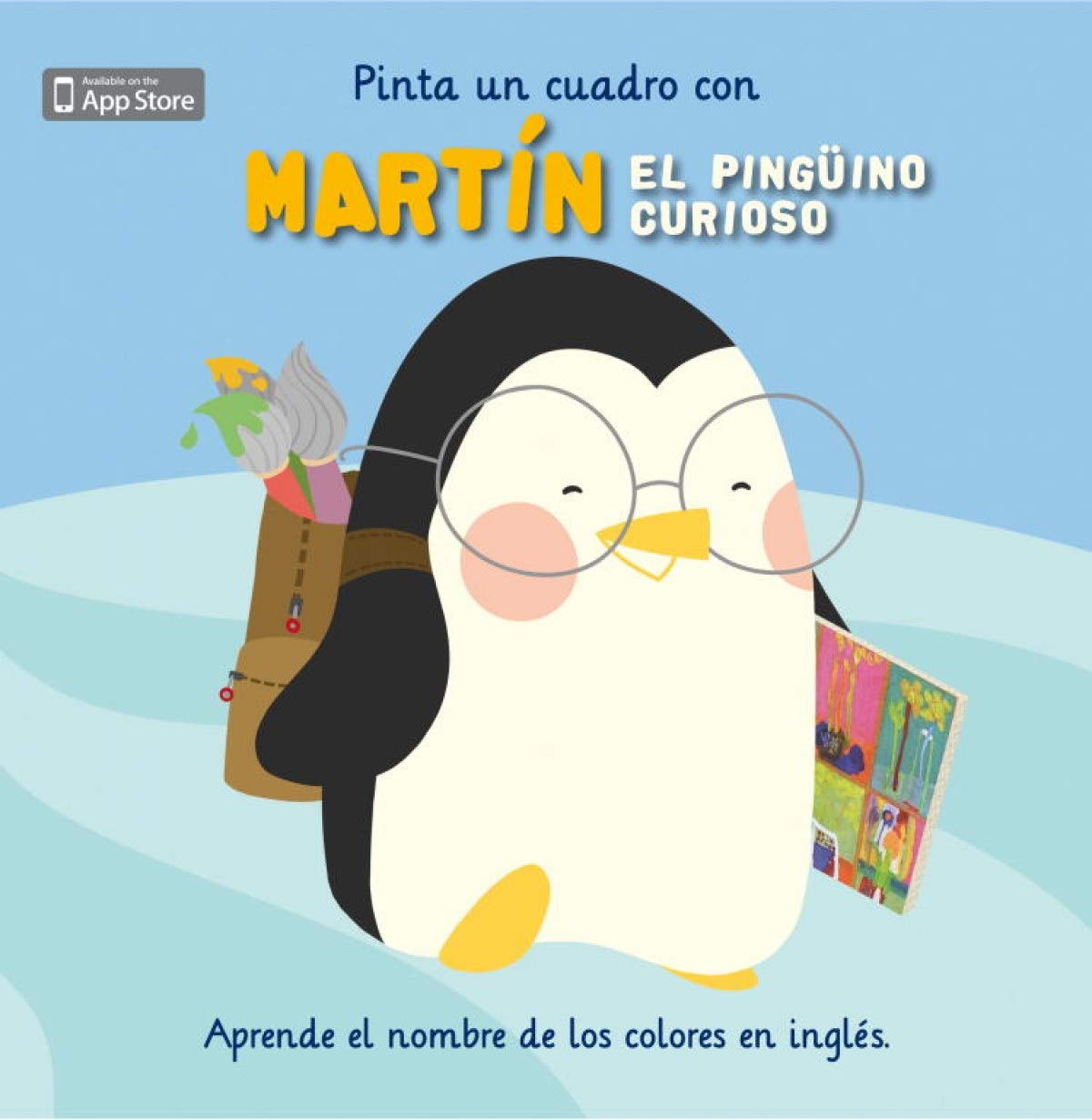 Pinta un cuadro con Martín el pingüino curioso