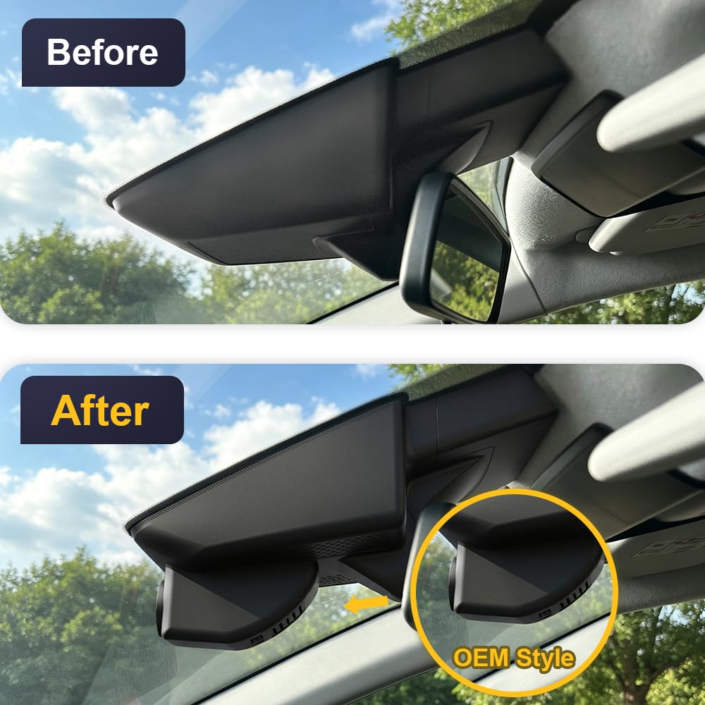 Fitcamx Dashcam 4K Compatible avec Renault Captur 2020 2021 2022 2023 2024 (HD2-D1270), OEM Camera Voiture, 2160P UHD Video WiFi, G-Capteur, Enregistrement en Boucle, WDR, Plug & Play, Carte 64Go