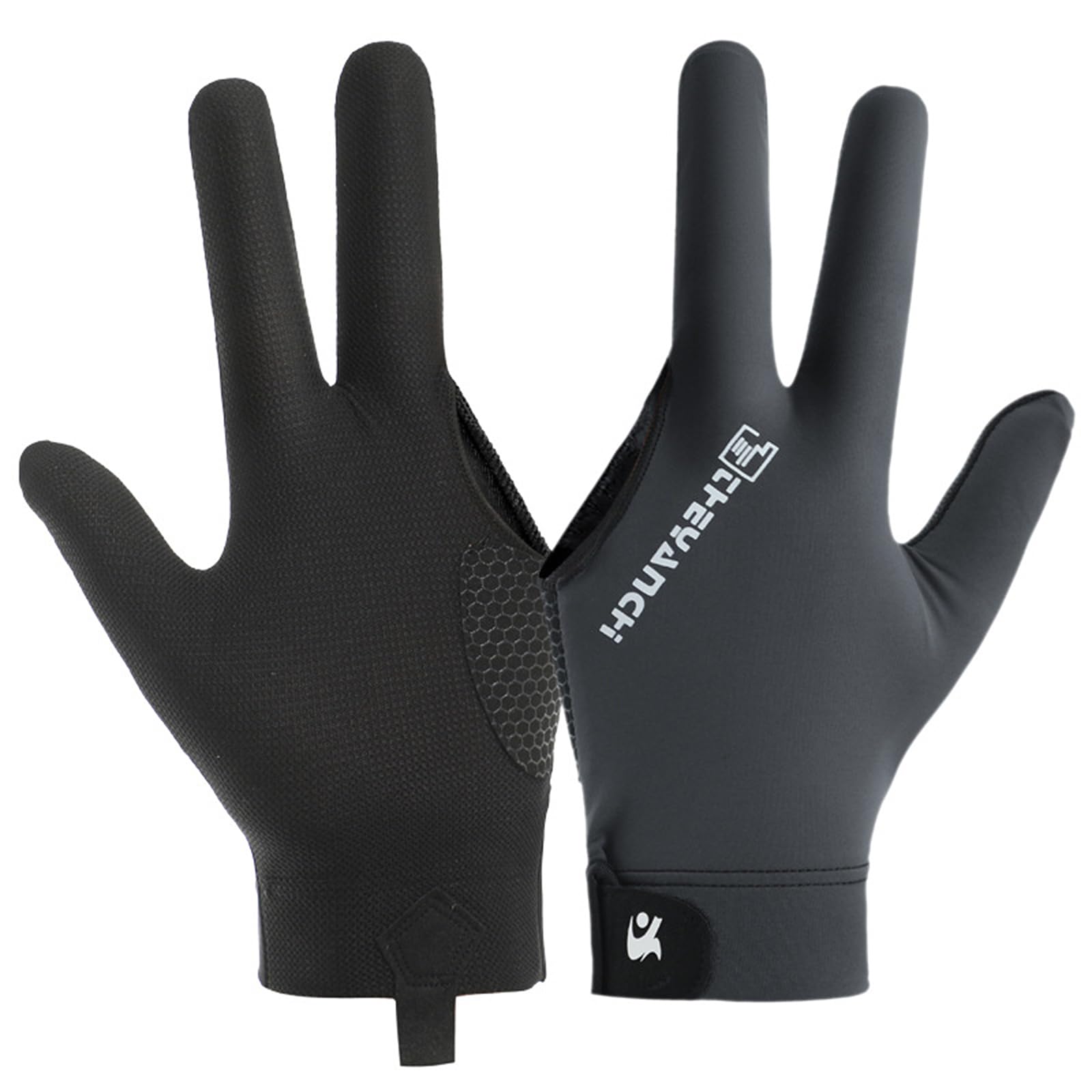 equlup Guantes de Billar, Guantes Profesionales de Snooker Guantes Transpirables 3 Dedos de la Mesa Izquierda Accesorio para Hombres y Mujeres — view 10