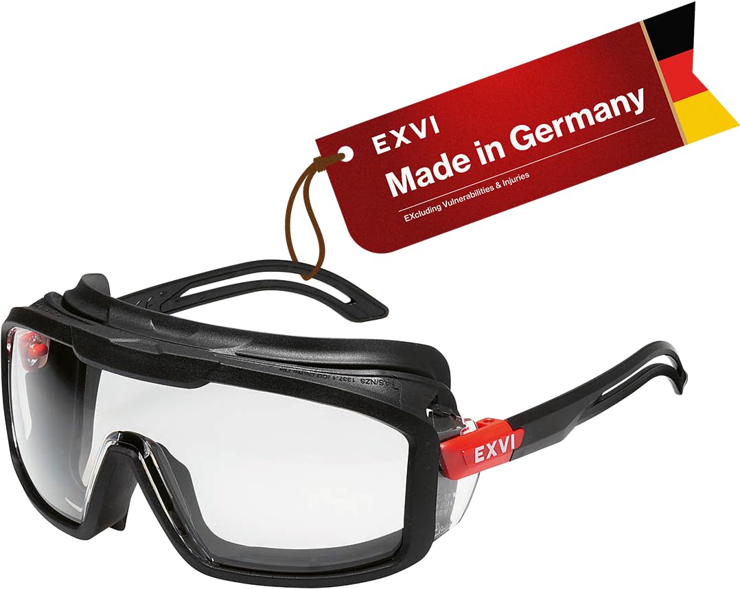 Photo 1 of EXVI SG200 Safety Glasses Black ANSI Z87.1