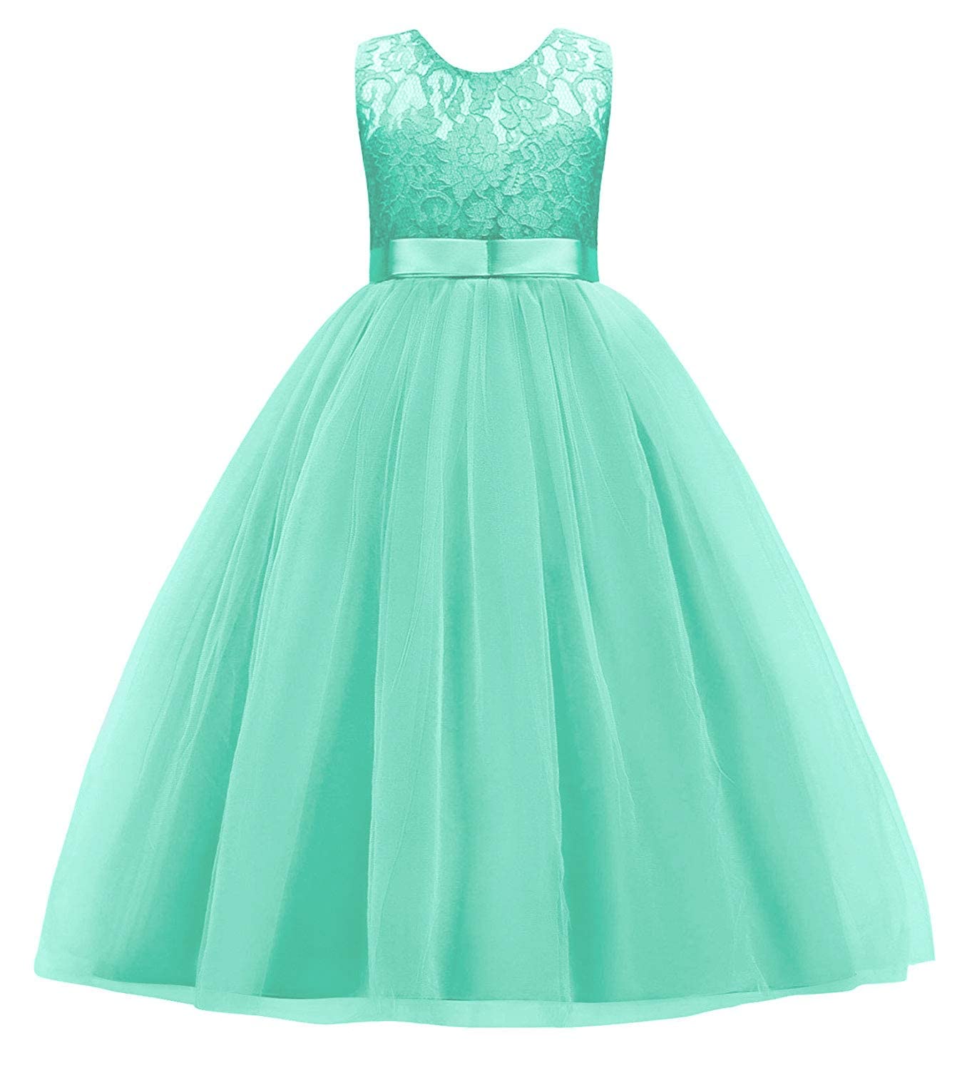 Flower Girl Lace Dress For Kids Formal Wedding