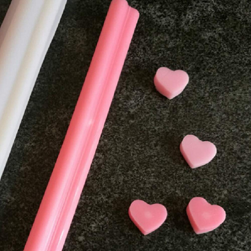 Moule En Silicone En Forme De Cœur En Forme De Colonne - 32 X